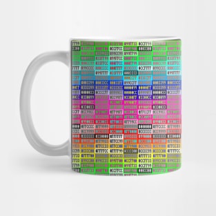 256 Websafe Hex Rainbow Mug